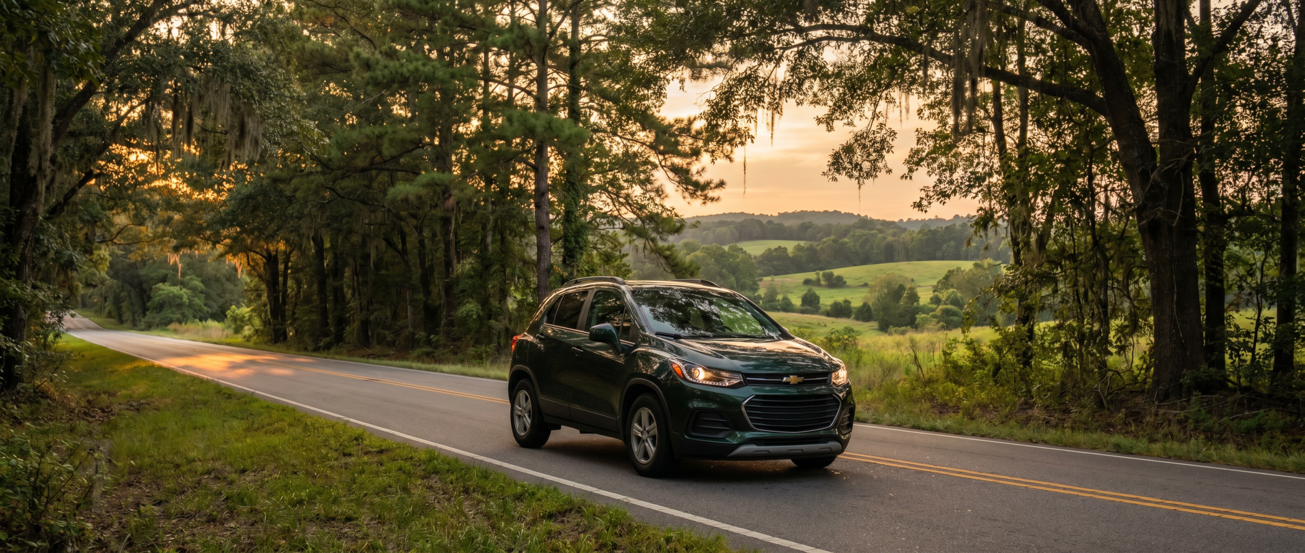 Chevrolet Equinox compact SUV on a South Carolina highway near Winnsboro, SC