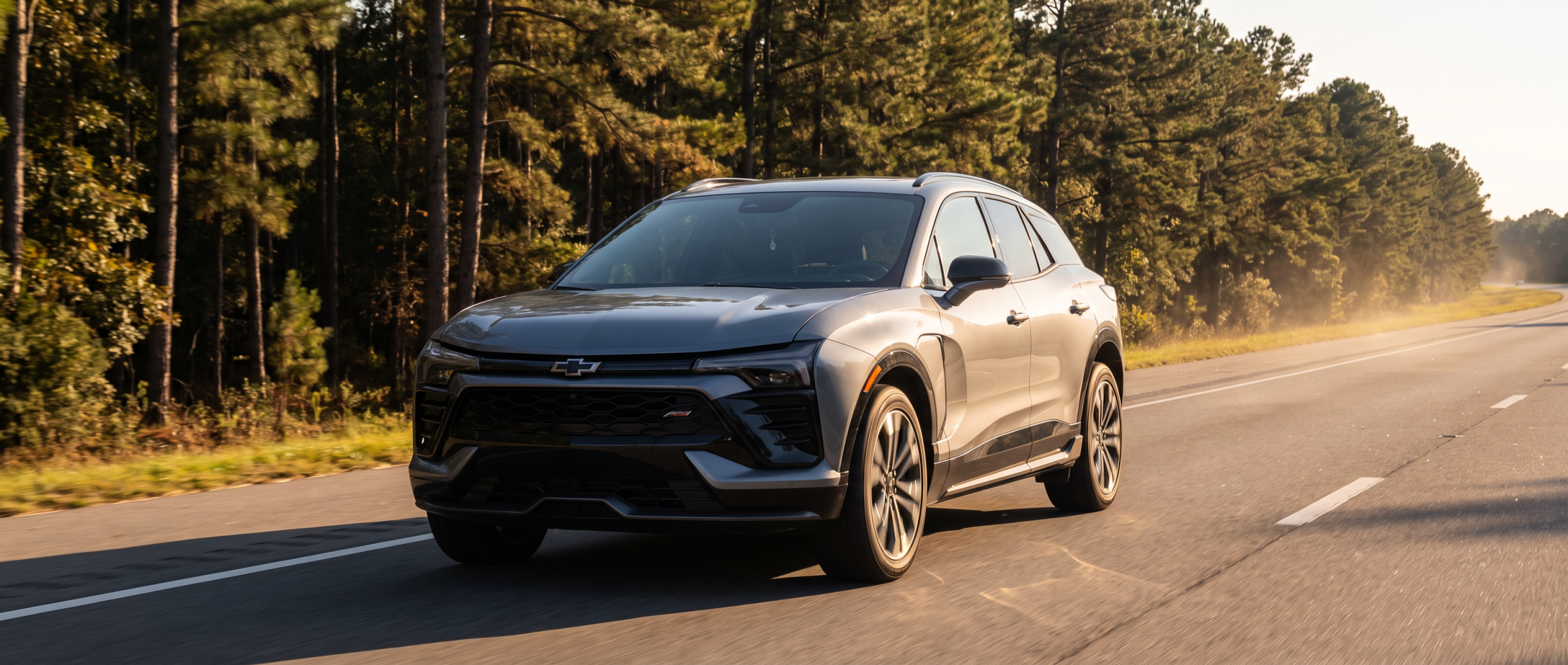 2026 Chevrolet Blazer driving I-77 in South Carolina on a summer commute