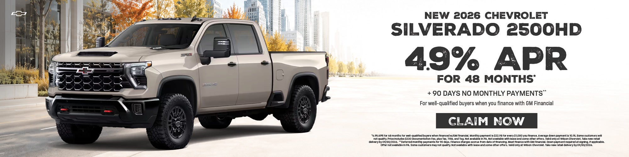 New 2026 Chevrolet Silverado 2500HD