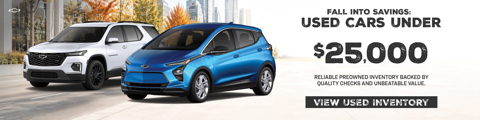 Fall Into Savings: Used Cars Under $25,000