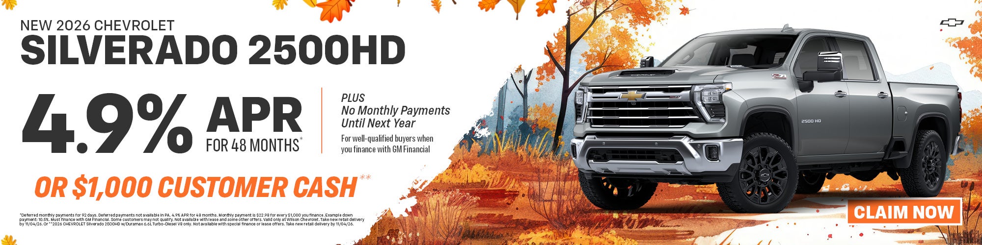 New 2026 Chevrolet Silverado 2500HD