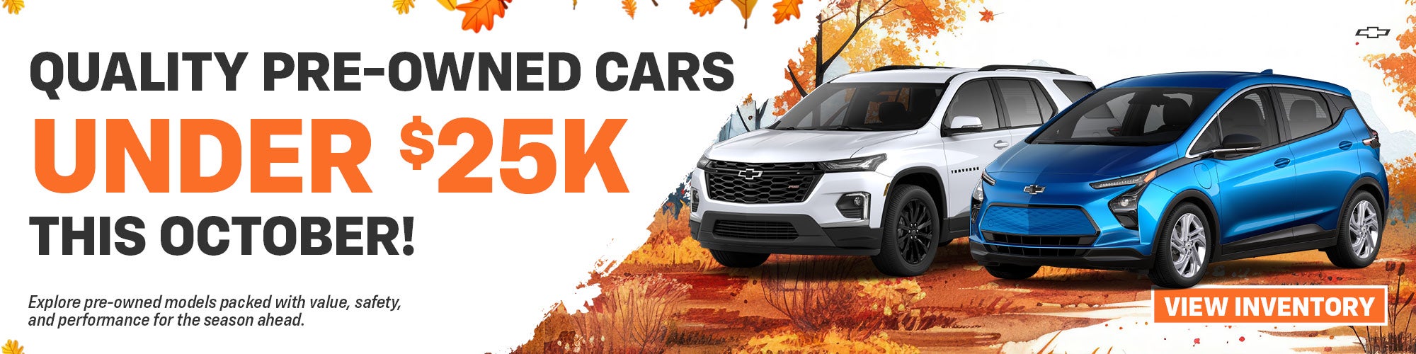 Quality Pre-Owned Cars Under $25k This October!